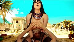 desert goddess entrances traveler in erotic ritual with moliyredwolf
