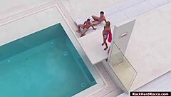 slut babe's ass gets brutally reamed anally until she squirts