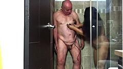 surprise shower preview agarabas shakes big ass and tits with olpr's monster cock