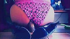 cute veronica vegas tranny teases ass with dildo