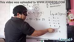 Teacher nerd's creampie equation explodes with massive load!