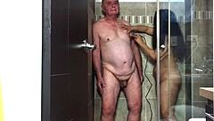 surprise shower preview agarabas shakes big ass and tits with olpr's monster cock