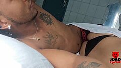 joao o safado wakes the shaved pussy girl with his hard cock inside her