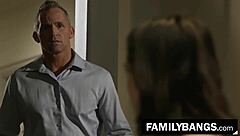 nerdy teen gia paige explodes in orgasm from marcus london's old daddy pussy fuck