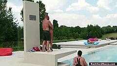 slut babe's ass gets brutally reamed anally until she squirts