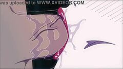 mei mei encounters stranger in jujutsu kaisen inspired scene with intense oral action