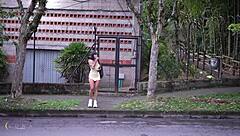 Virgin Luna Vitaler skips class for first time fuck with Danner Mendez