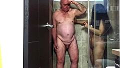 surprise shower preview agarabas shakes big ass and tits with olpr's monster cock