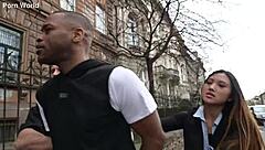 Provocative Police Officer May Thai Craves Double Penetration At Station