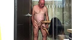 surprise shower preview agarabas shakes big ass and tits with olpr's monster cock