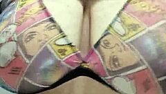 check out these heavy bbw naturals jiggling deep cleavage tease