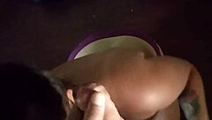 chubby babe dances then bends for pov doggystyle cum on ass