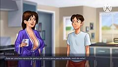 erotic european debbie debuts in summertime saga's first portuguese scenes