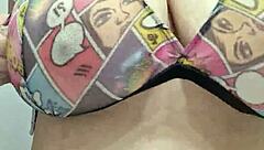 check out these heavy bbw naturals jiggling deep cleavage tease