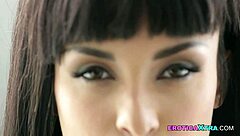 Lucky guy dives into brunette babe's big tits and wet pussy for group licking frenzy