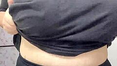 check out these heavy bbw naturals jiggling deep cleavage tease