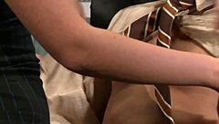 allie haze shares nerd's facial cumshot load with office friend