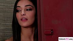 Teen caught stealing lingerie gets fucked by milf 😈👅