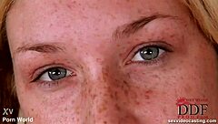 blonde teen babe rides cock with her shaved pussy