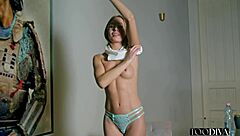 sexy teacher in lingerie rides student's monster cock cowgirl in office