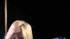 claudia valentine blonde bombshell stuffs huge toys in big ass