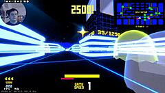 Museum pac-8 cowgirl ride ends uncensored cumshot blast