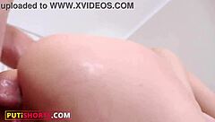 I rammed that european blonde baddie's tight ass in shorts so hard