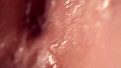 omg check this close-up pussy fuck creampie dripping wet in detail 😍