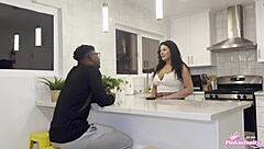 hot stepmom rides stepson then daddy joins the rough fuck after catching them