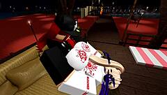 she begged for my cock so i roughed up this trans slut hard