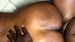 cheating chubby wife begs sugar boy to pound her fat ass doggystyle while watching for husband at the door