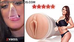 Angela White Fleshlight Ride Earns Five Star Cumshot