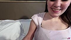 imagine this curvy bbw teen's big natural boobs bouncing on old german cock at hotel