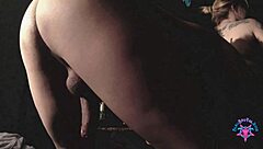 blindfolded teasing balls licking sucking milking big cock tight asshole pawg anal dildo play.