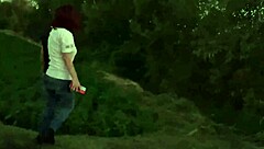 cute chubby latina morrita sneaks off to fuck her lover in the hill outdoors