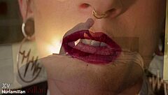 Wife endures lezdom foot training session