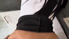 Novice realtor agrees fuck client in house for first sale