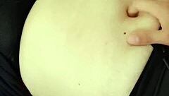 i can't stop fingering this curvy milf's deep sexy navel up close