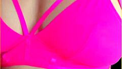 oh man my wifey's hot pink lingerie hugs her perfect big tits so damn good