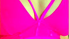 oh man my wifey's hot pink lingerie hugs her perfect big tits so damn good