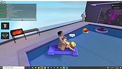 dumb roblox slut dragged to garage for punishment spanking.