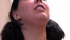 shy aussie amateur slips fingers into chubby girlfriend's hairy wet pussy while she moans softly craving more