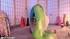 How tf does that goliath monster cock stretch her tiny ass so extreme? 😱🍑