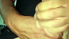 adorable skinny euro tattoo girl fingers ass hard while rubbing cock on bed closeup cumshot