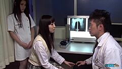 i'm so into this nurse bending over for patient rough doggystyle deepthroat cum in mouth tight pussy lick