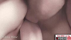 amateur gay couple bareback double vaginal creampie close up sloppy seconds