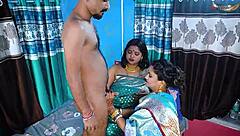 two desi mallu bhabhis bent over for home servant's big cock hardcore threesome pounding full movie