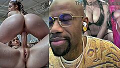 Blonde slut grips trans cock kissing wildly - petite nurse cowgirl pussy fucks exposed anal!