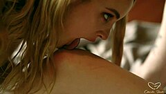 Charlie forde and girlfriend finger lick naughty pussies on bed