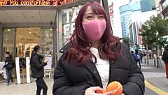 curvy japanese college girl with huge g cup tits gets licked and fucked in bed